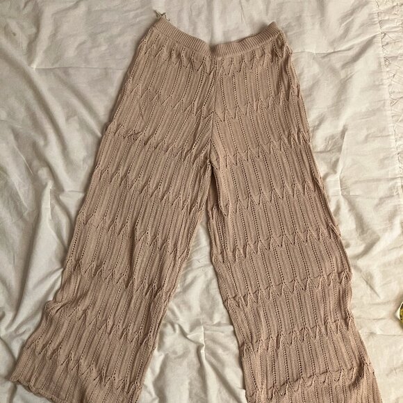 Tan crochet pants - Picture 1 of 7